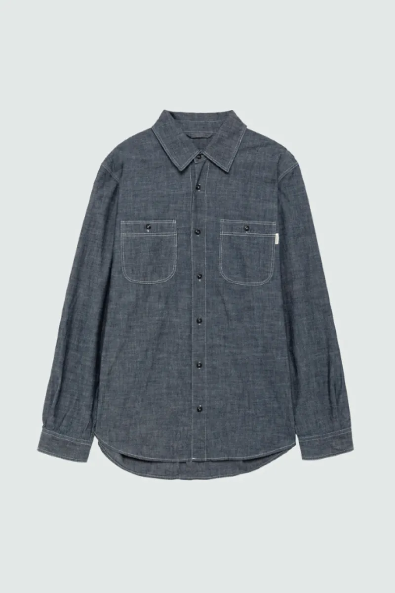 Roy Rogers Selvedge Bar | Camicie>Akansas Man Jap Selvedge Chambray Rinse BLU