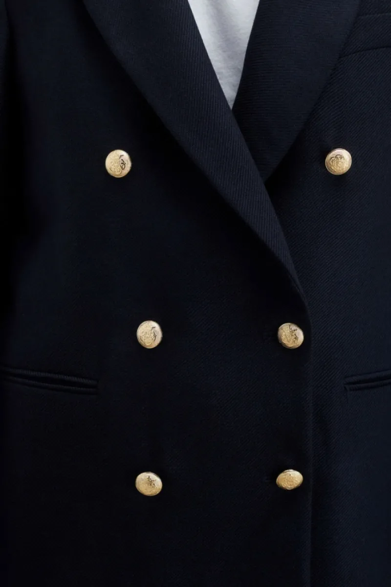 Roy Rogers Capispalla>Blazer Doppiopetto Twill BLU