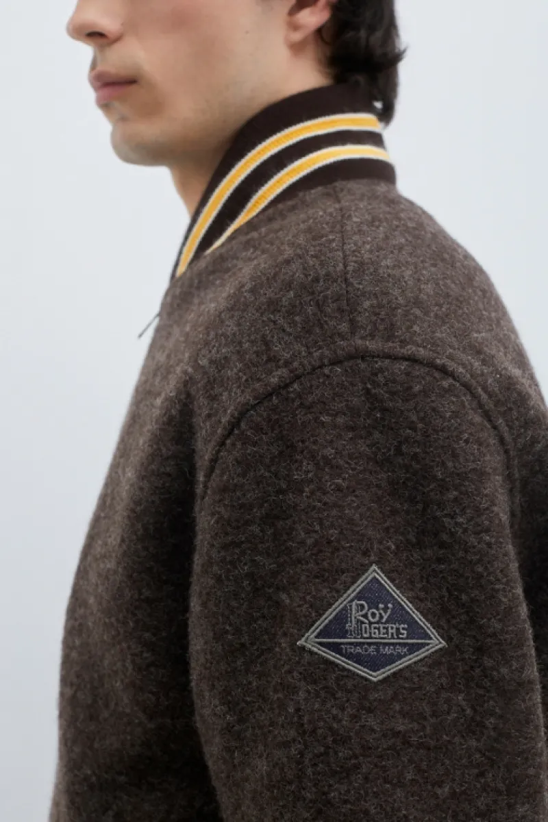 Roy Rogers Capispalla>Bomber Varsity MARRONE