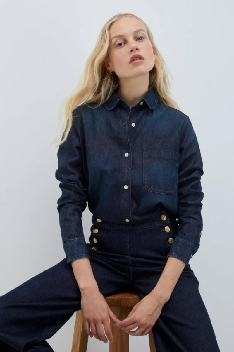 Roy Rogers Camicie>Camicia Tiny Denim BLU
