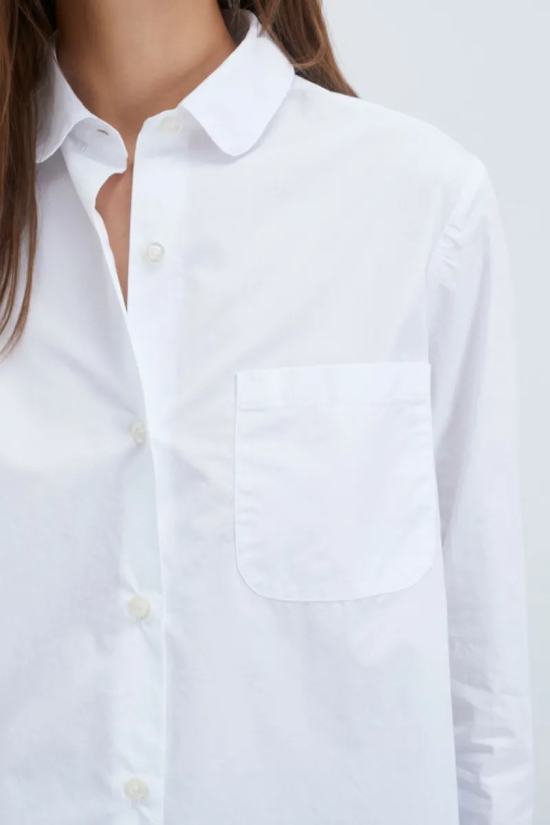 Roy Rogers Camicie>Camicia Tiny Popeline Washed BIANCO