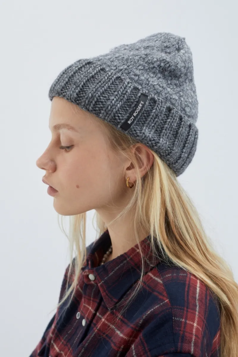 Roy Rogers Accessori>Cappello Beanie In Lana Boucle GRIGIO