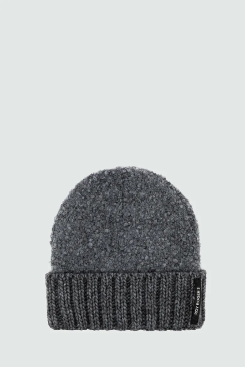 Roy Rogers Accessori>Cappello Beanie In Lana Boucle GRIGIO