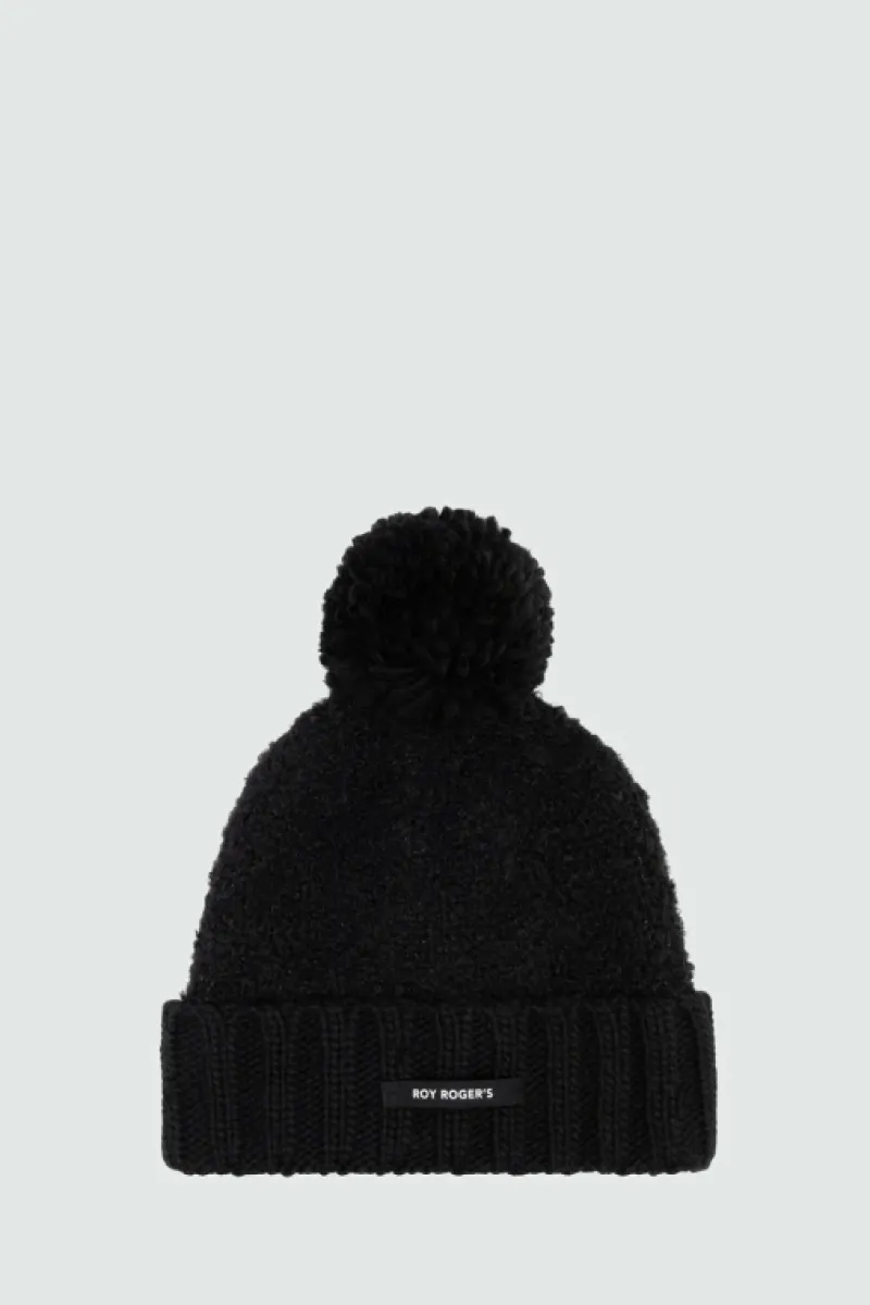Roy Rogers Accessori>Cappello Beanie Pon Pon NERO
