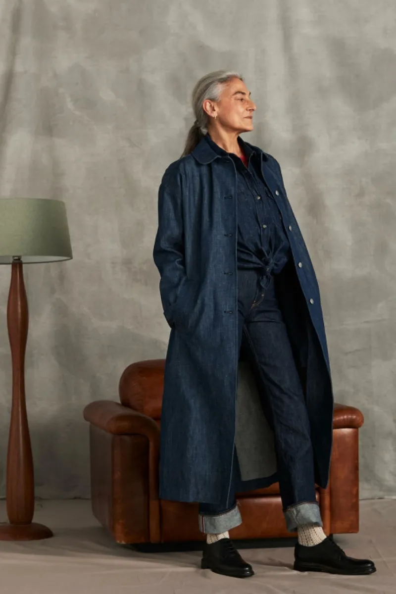 Roy Rogers Capispalla>Cappotto Vintage 60 70th Denim Rinse BLU