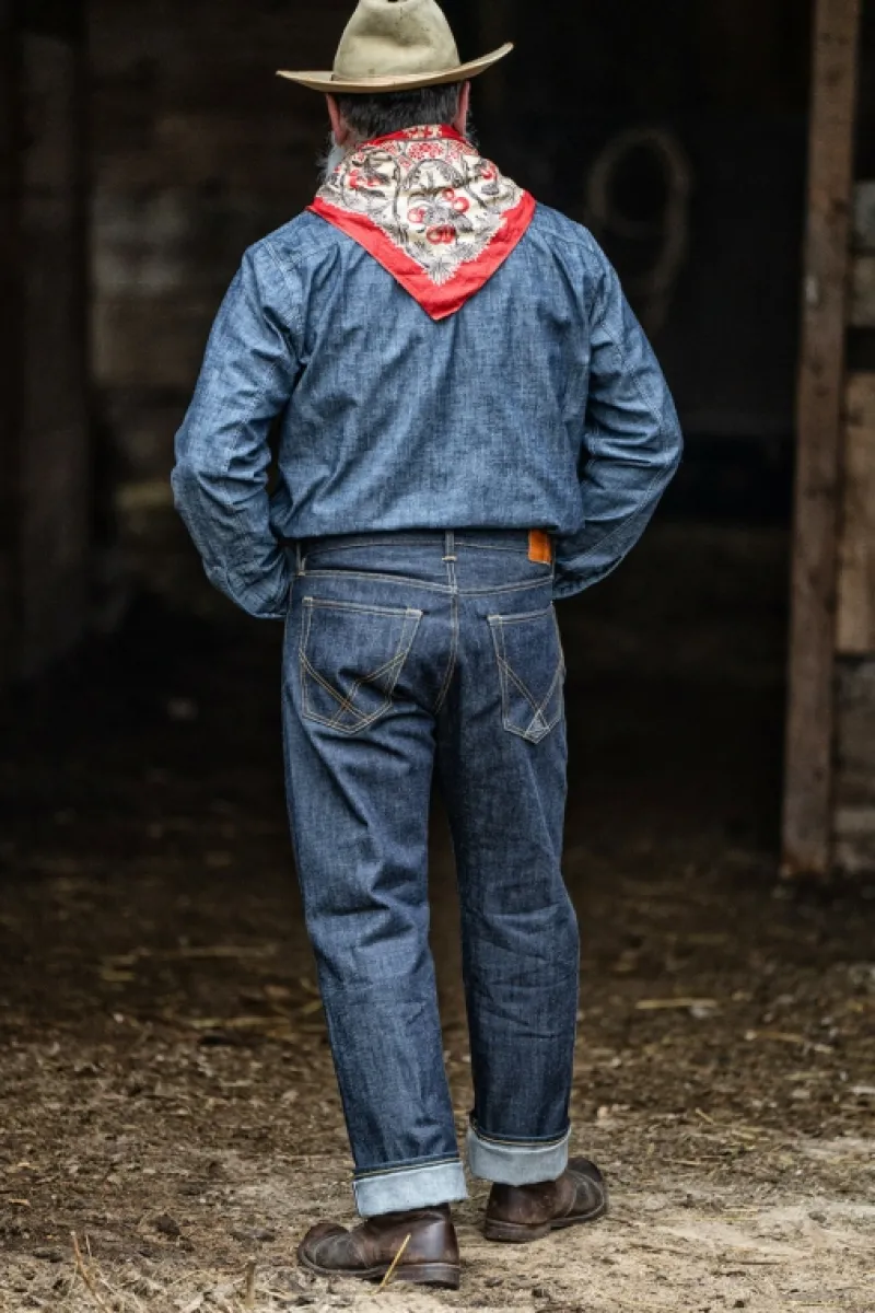cult_wide_man_jap_selvedge_denim__raw_3-1.webp Roy Rogers Selvedge Bar | Regular>Cult Wide Man Jap Selvedge Denim 1947 Raw BLU