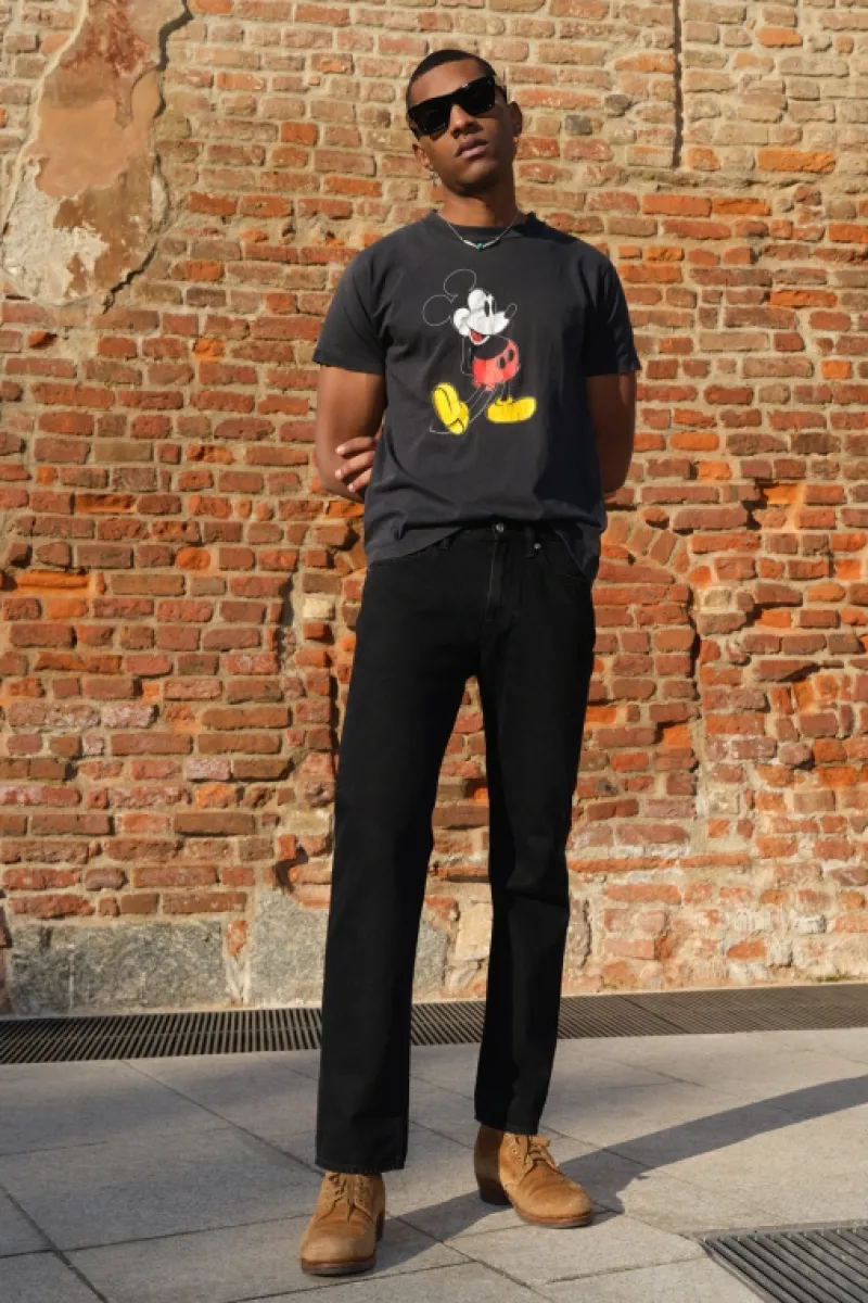 Roy Rogers Selvedge Bar | Jeans>Cult Wide Selvedge Bar Roy Roger's Black Denim Super S.w. NERO