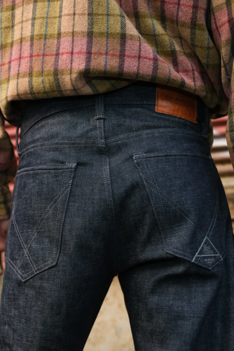 Roy Rogers Selvedge Bar | Jeans>Cult Wide Selvedge Bar Roy Roger's Denim Raw BLU