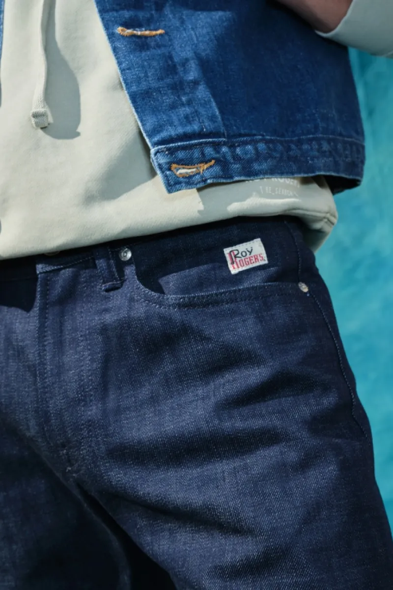 Roy Rogers Selvedge Bar | Jeans>Cult Wide Selvedge Bar Roy Roger's Org. Denim Raw BLU