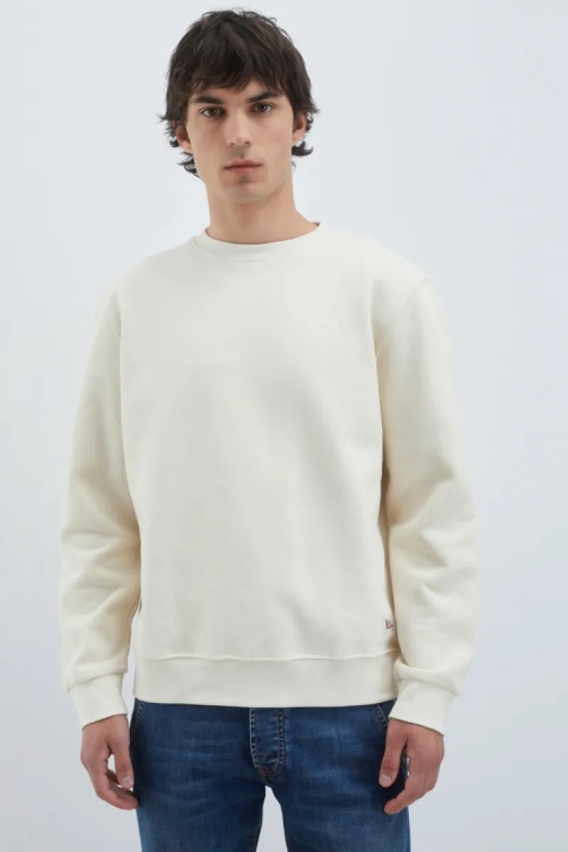 felpa_girocollo_brushed_2.webp Roy Rogers Maglieria E Felpe>Felpa Girocollo Brushed BIANCO