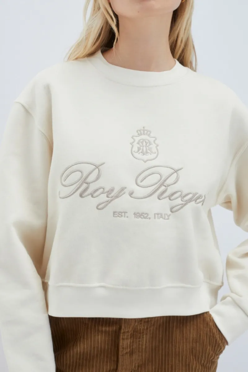 Roy Rogers Maglieria E Felpe>Felpa Girocollo Ricamo Est 1952