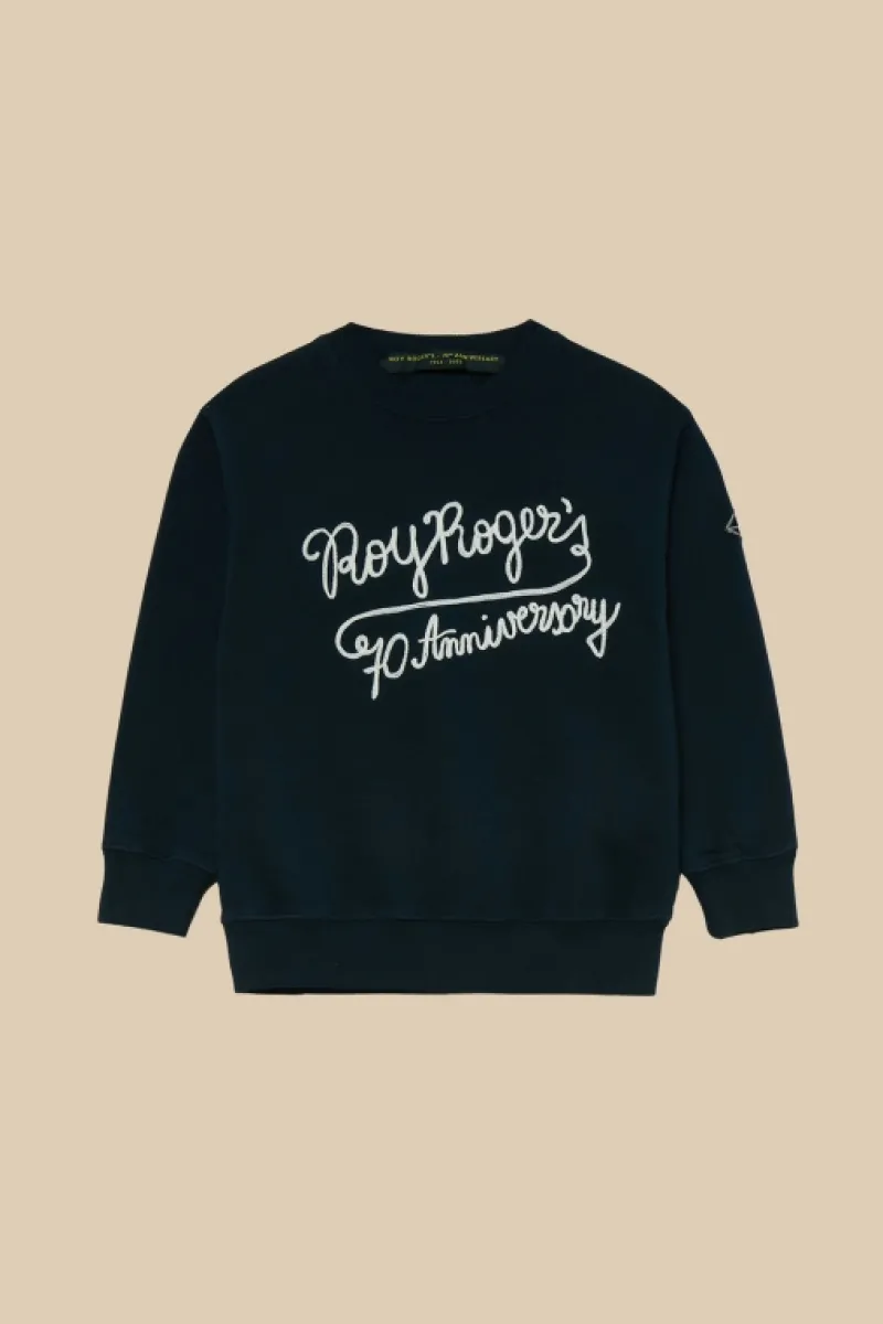 Roy Rogers Bambino>Felpa 70th Ricamo Anniversary BLU