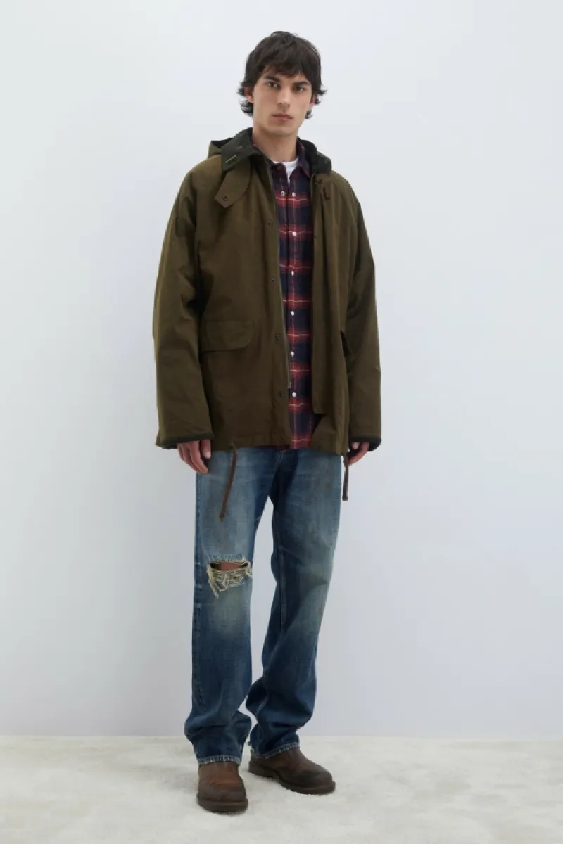 Roy Rogers Capispalla>Giacca Cerata Balmoral VERDE