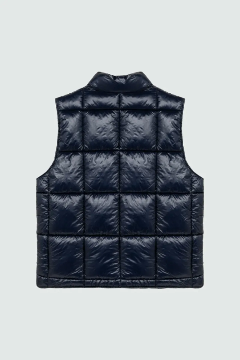 Roy Rogers Capispalla>Gilet In Nylon Ripstop BLU