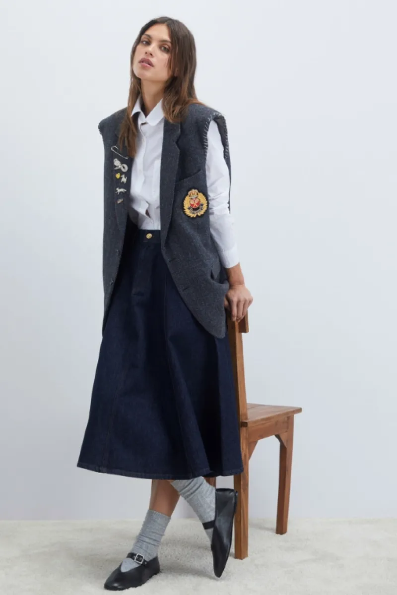 gonna_loren_denim_rinse_4.webp Roy Rogers Pantaloni E Gonne>Gonna Loren Denim Rinse BLU