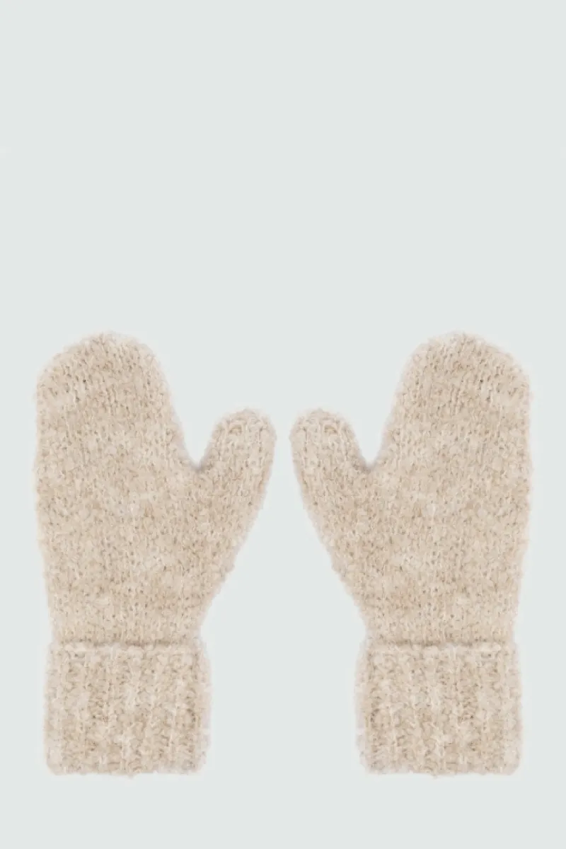Roy Rogers Accessori>Guanti Moffola In Lana Boucle BEIGE