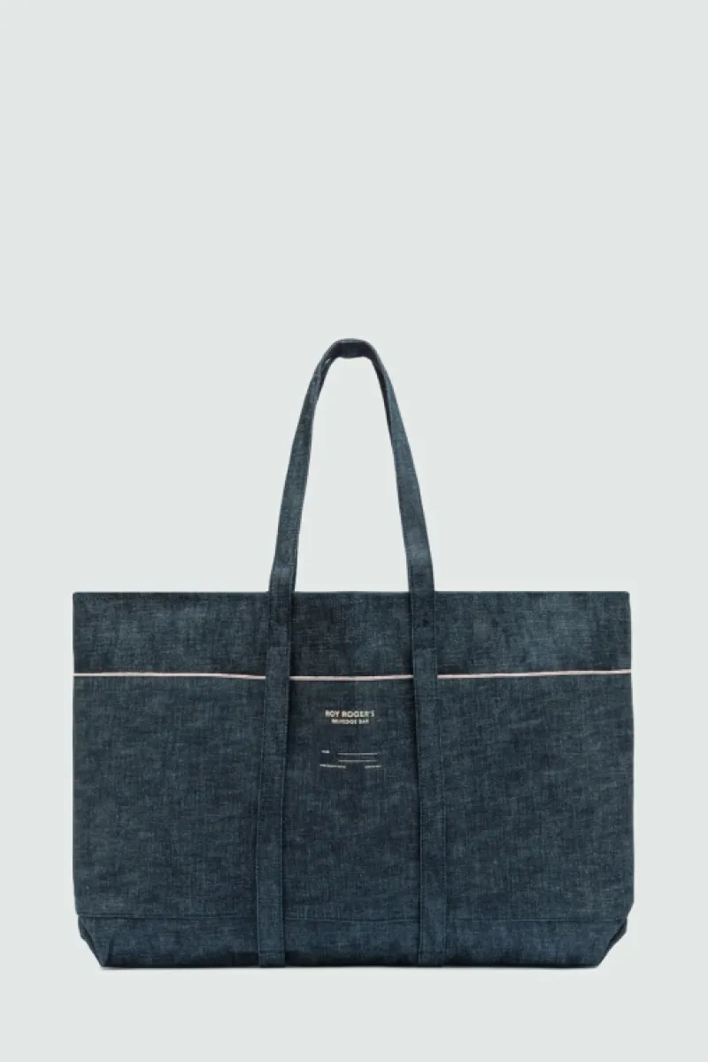 Roy Rogers Selvedge Bar | Accessori>Icon Tote Bag Jap Selvedge Denim Raw BLU