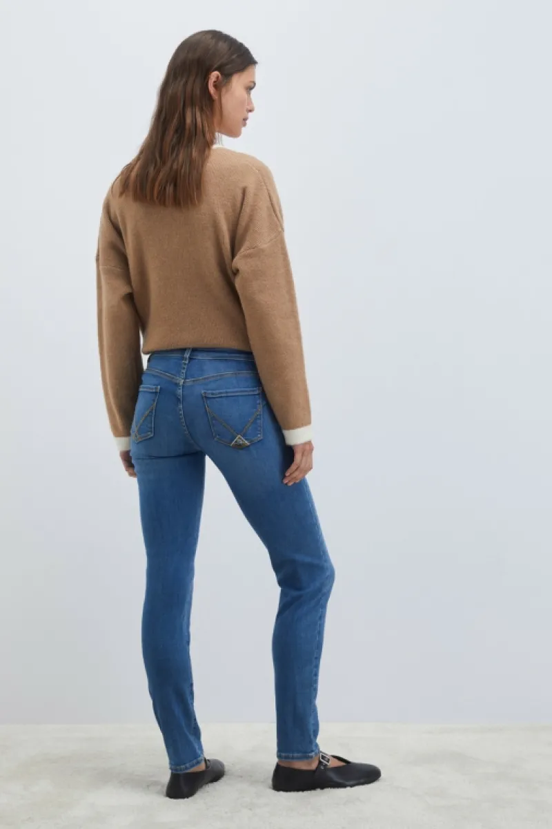 jeans_push_up_soft_stretch_green_3.webp Roy Rogers Jeans | Skinny>Jeans Push Up Soft Stretch Green BLU