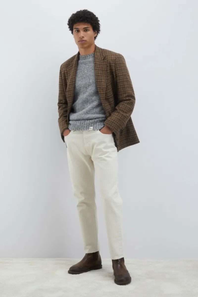 Roy Rogers Pantaloni>Jeans Re-search Dapper Bull Pure BIANCO