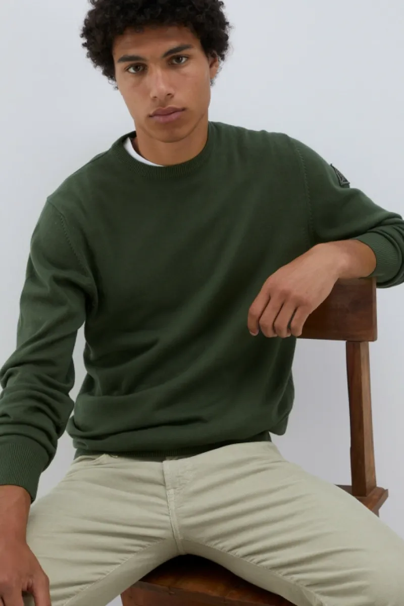 Roy Rogers Maglieria E Felpe>Maglia Girocollo In Cotone VERDE