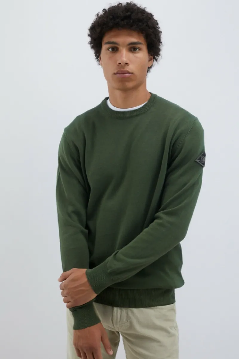 maglia_girocollo_in_cotone_5.webp Roy Rogers Maglieria E Felpe>Maglia Girocollo In Cotone VERDE