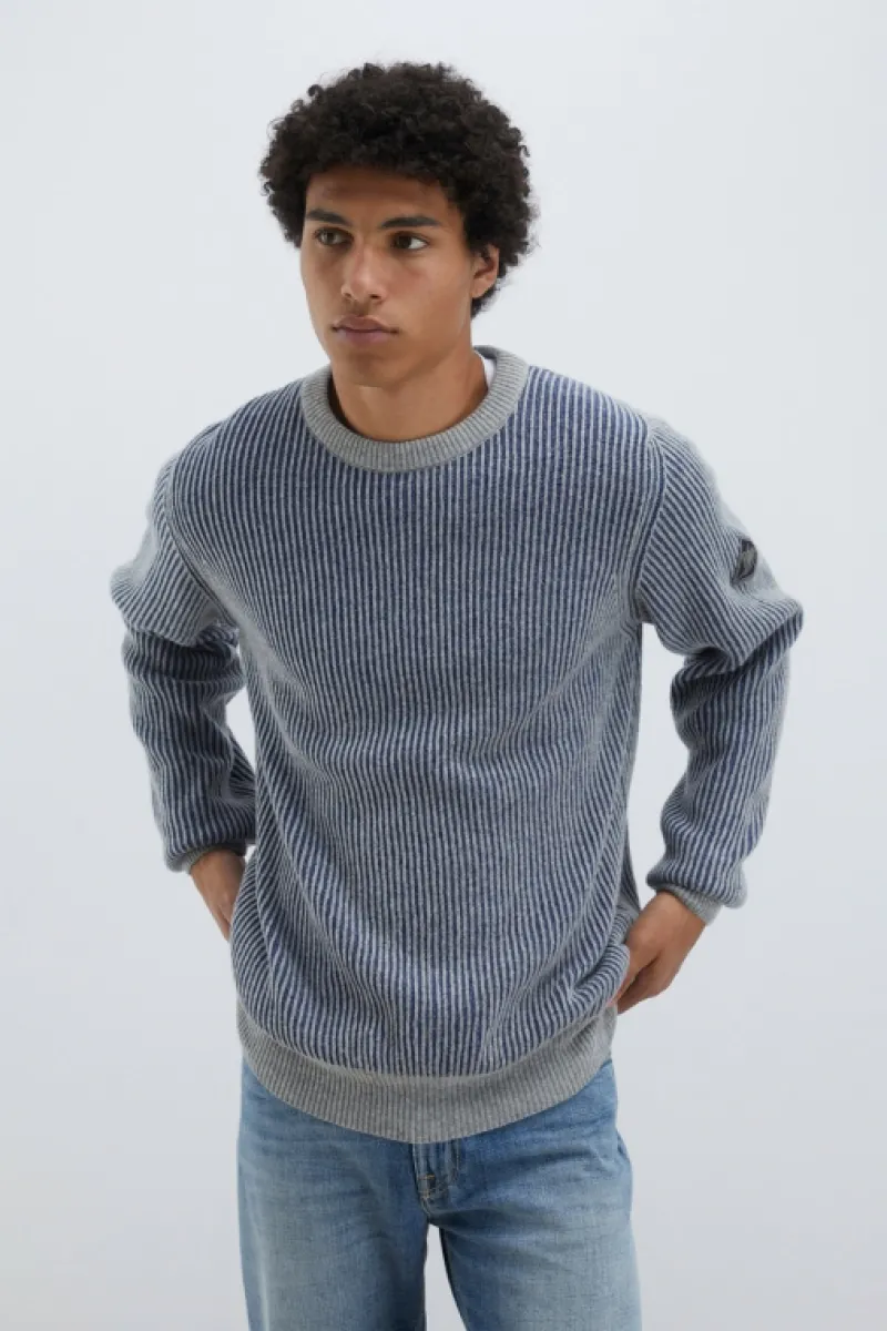 Roy Rogers Maglieria E Felpe>Maglia Girocollo In Lana E Cashmere Bicolor MULTICOLOR