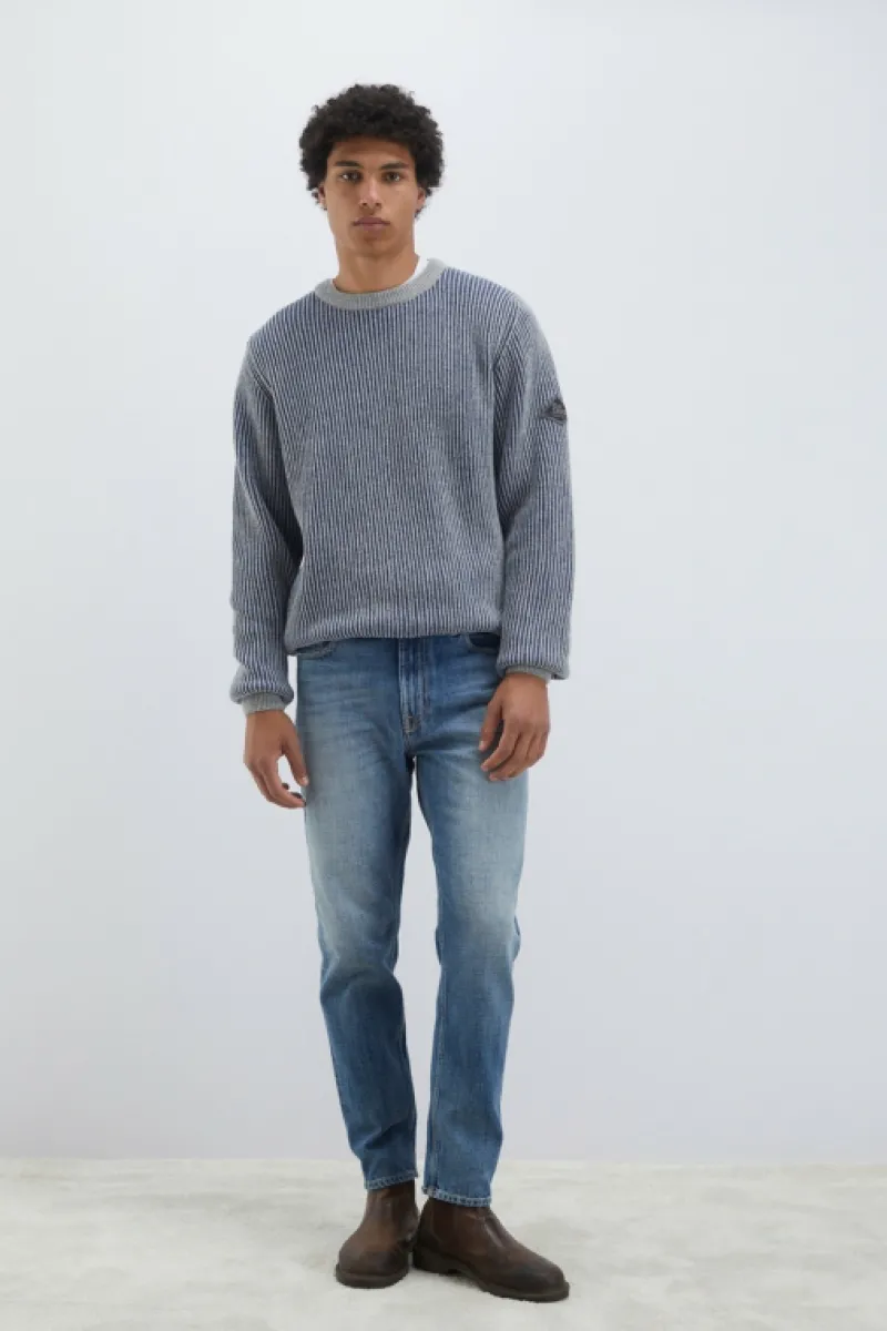 Roy Rogers Maglieria E Felpe>Maglia Girocollo In Lana E Cashmere Bicolor MULTICOLOR