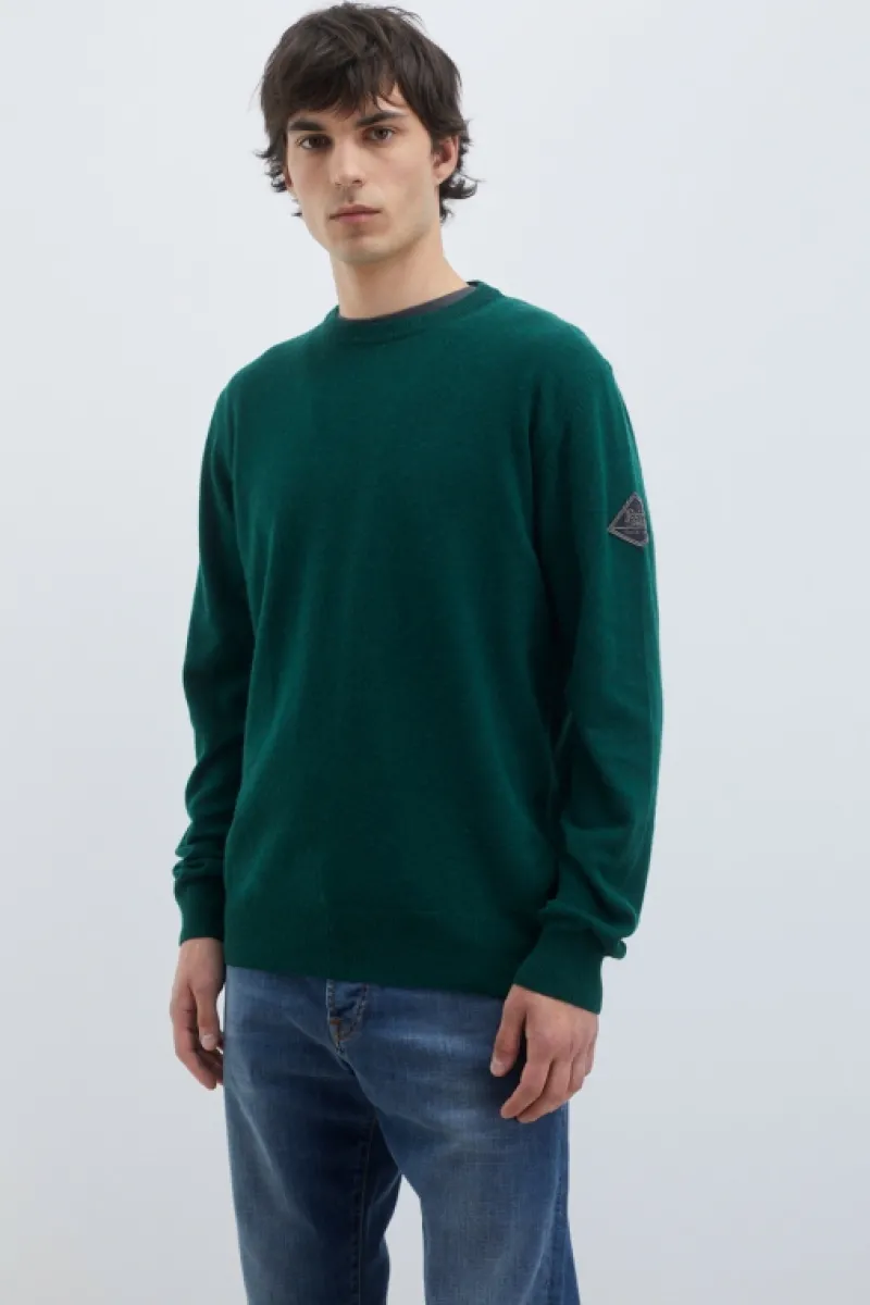 Roy Rogers Maglieria E Felpe>Maglia Girocollo In Lana E Cashmere Fin.12 VERDE