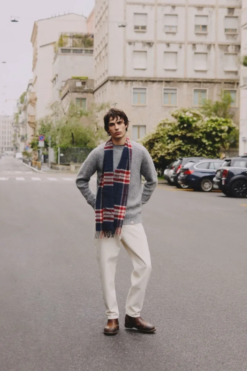 Roy Rogers Maglieria E Felpe>Maglia Girocollo In Lana Shetland Brushed GRIGIO