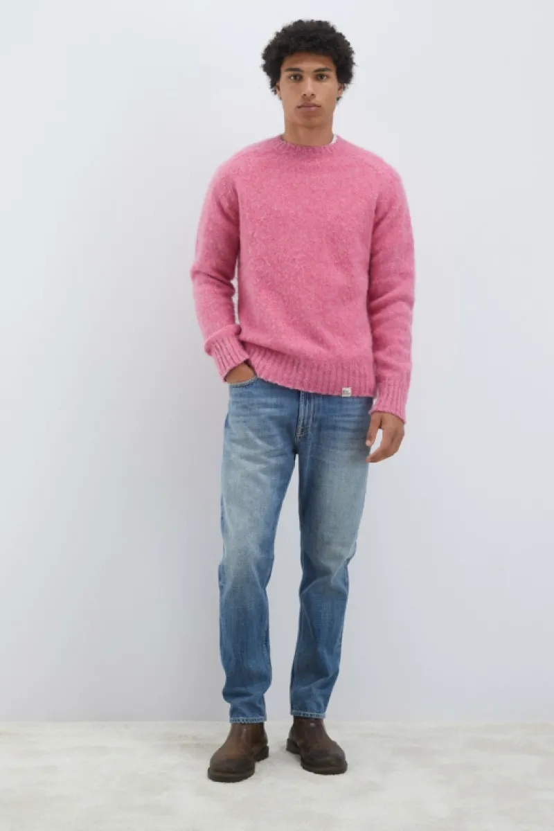 Roy Rogers Maglieria E Felpe>Maglia Girocollo In Lana Shetland Brushed ROSA