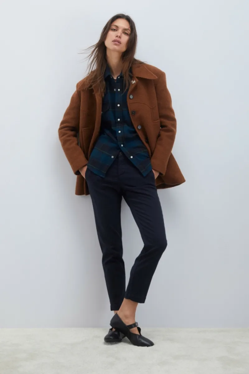 Roy Rogers Pantaloni E Gonne>Pantalone Chino Flow Soft Bull BLU