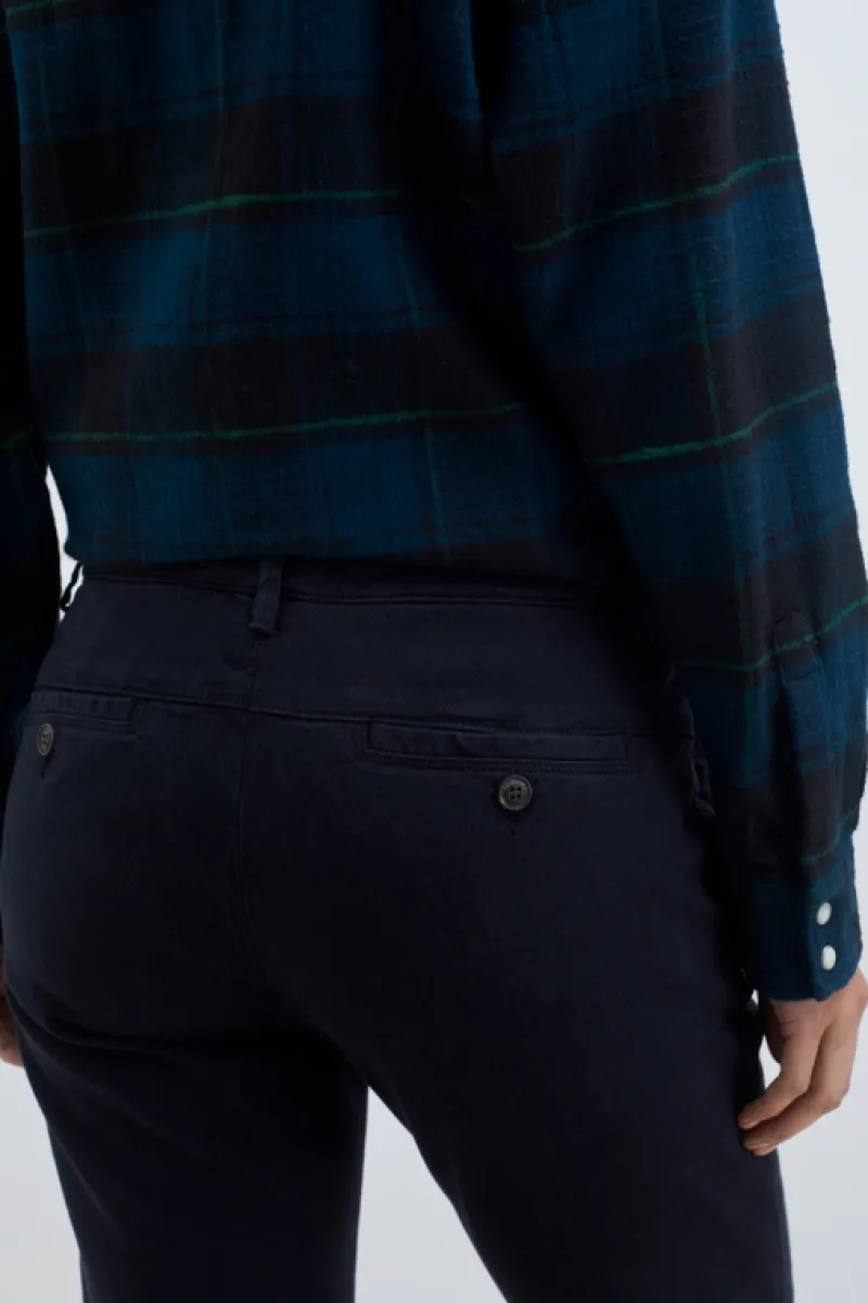 Roy Rogers Pantaloni E Gonne>Pantalone Chino Flow Soft Bull BLU