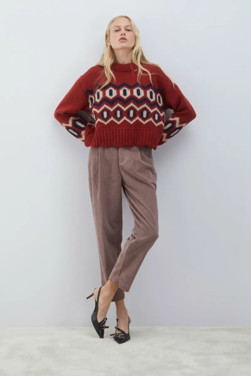 Roy Rogers Pantaloni E Gonne>Pantalone Chino Maemi In Velluto