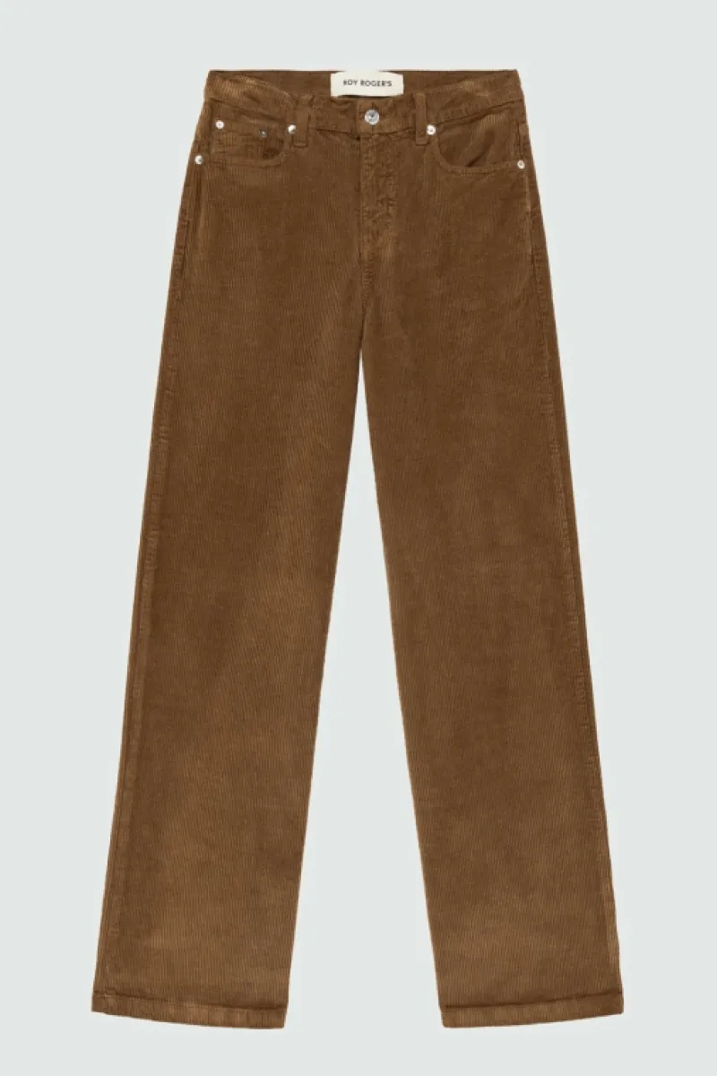 Roy Rogers Pantaloni E Gonne>Pantalone Marta In Velluto MARRONE