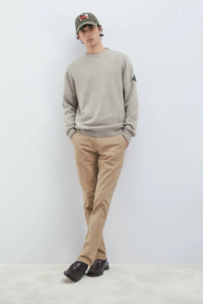Roy Rogers Pantaloni>Pantalone New Rolf In Gabardina BEIGE