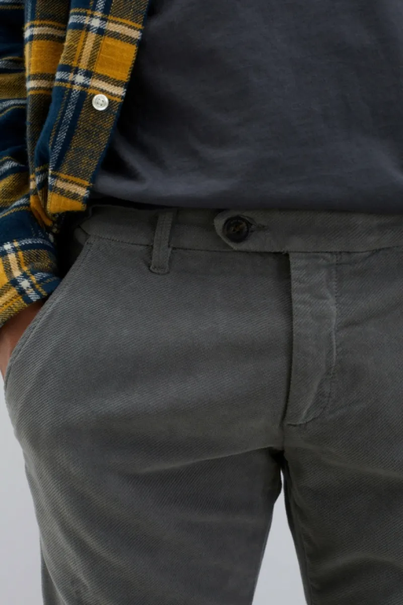 Roy Rogers Pantaloni>Pantalone New Rolf In Velluto Diagonal GRIGIO