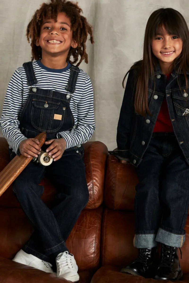 Roy Rogers Bambino>Salopette 70th Denim Cimosa Rinse BLU