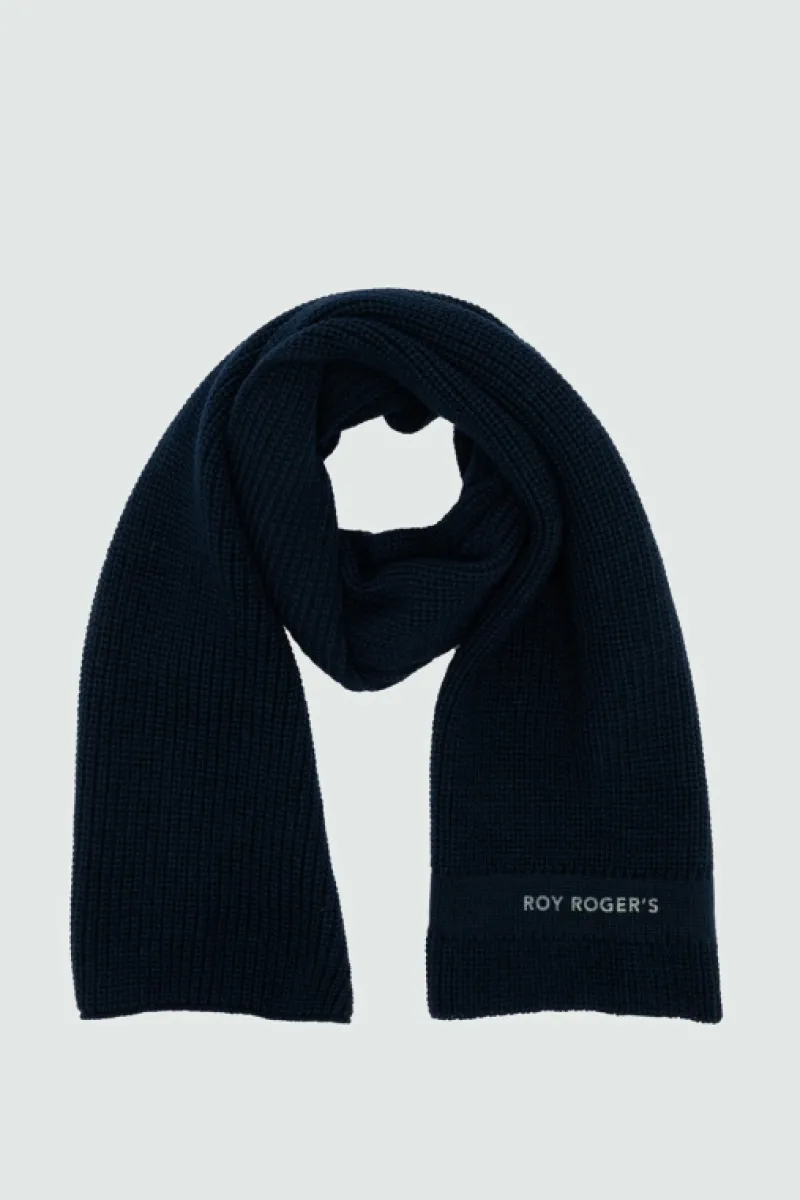 Roy Rogers Accessori>Sciarpa Recycled Yarn BLU