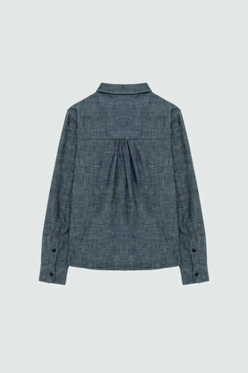 Roy Rogers Camicie | Selvedge Bar>Shirt Tiny Woman Jap Selvedge Chambray Rinse BLU