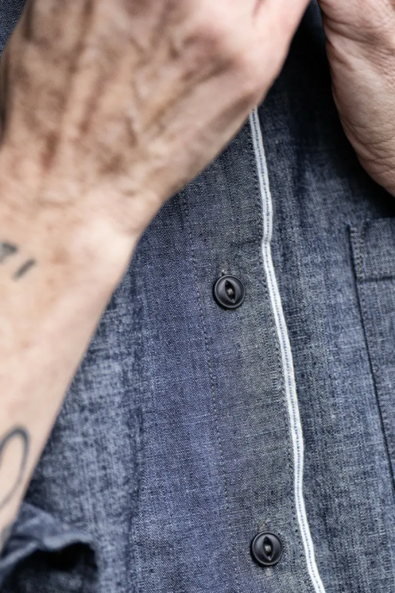 shirt_tiny_woman_jap_selvedge_chambray_rinse_4.webp Roy Rogers Camicie | Selvedge Bar>Shirt Tiny Woman Jap Selvedge Chambray Rinse BLU