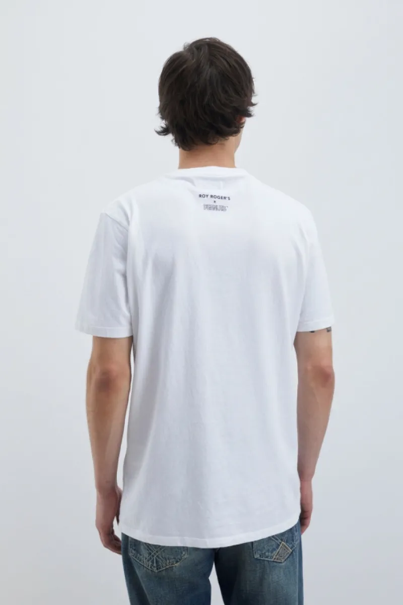 tshirt_girocollo_penuts_flag_3.webp Roy Rogers Polo E T-shirts>T-shirt Girocollo Penuts Flag BIANCO