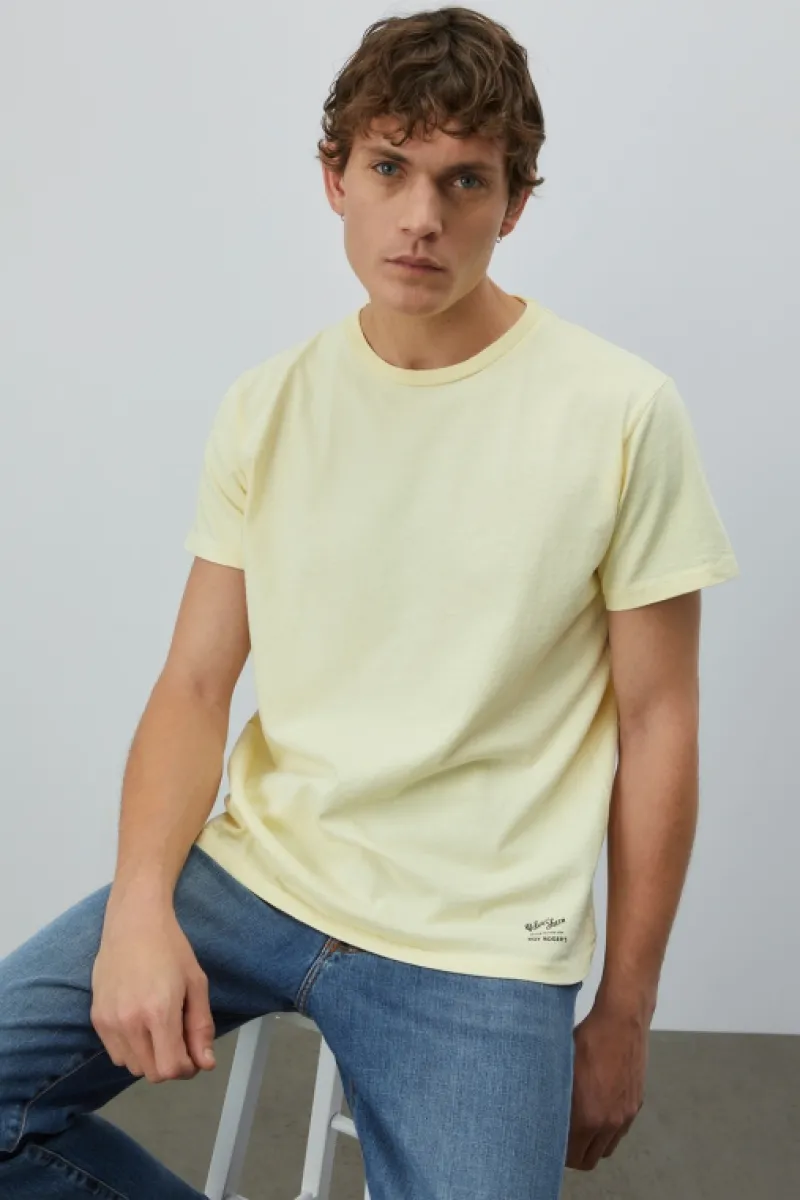 Roy Rogers Polo E T-shirts>T-shirt Girocollo Velva Sheen GIALLO