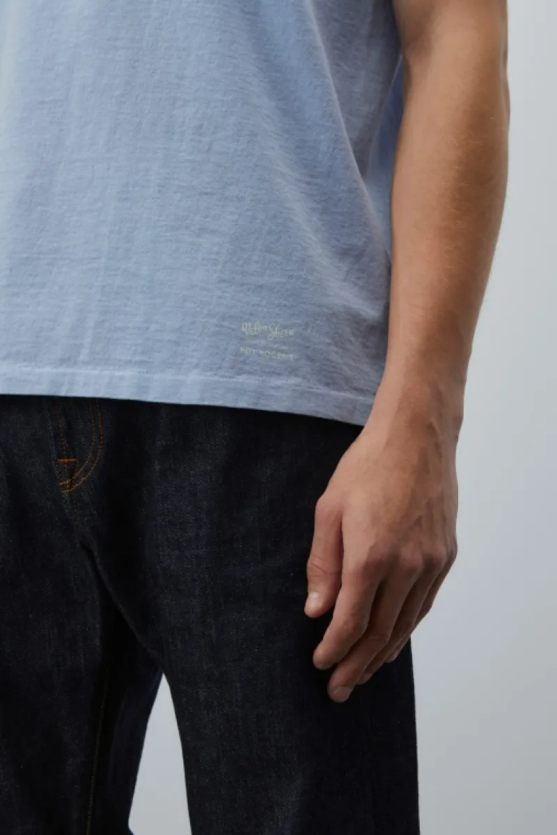 Roy Rogers Polo E T-shirts>T-shirt Girocollo Velva Sheen BLU