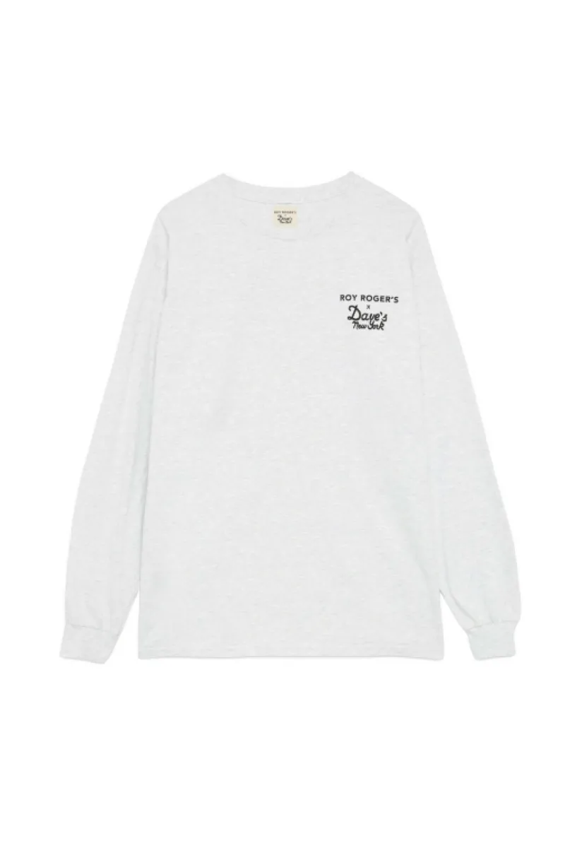 Roy Rogers Roy Roger's X Dave's Ny | Polo E T-shirts>T-shirt Roy Roger's X Dave's Ny Con Stampa Army GRIGIO