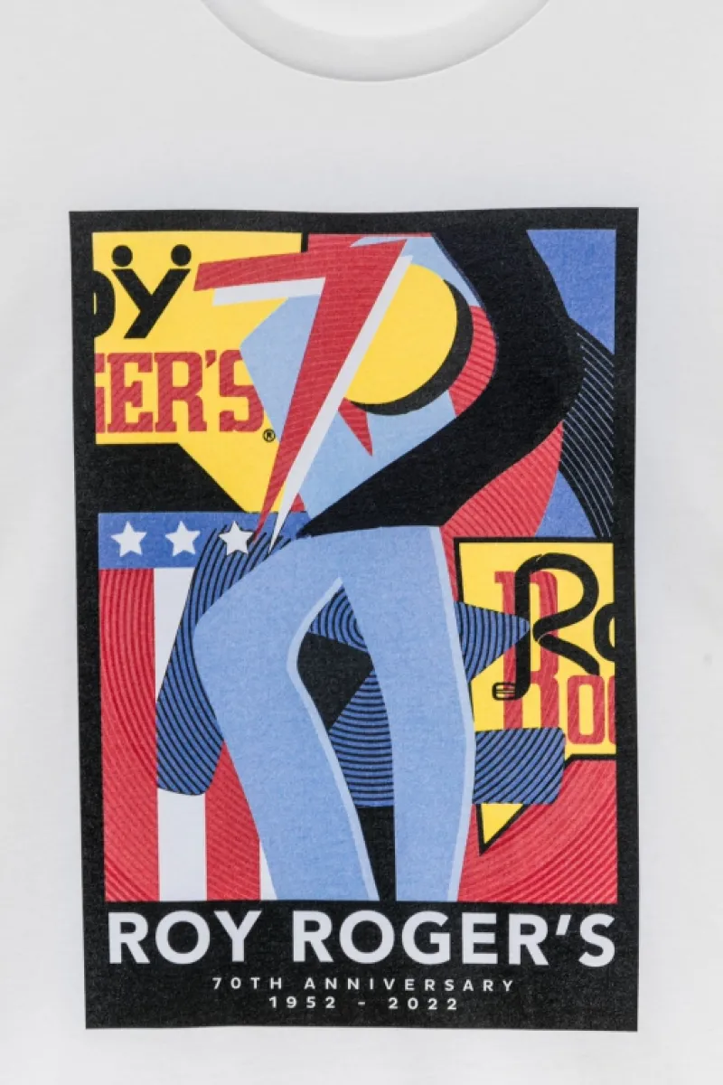 Roy Rogers Polo E T-shirts>T-shirt 70th In Jersey BIANCO
