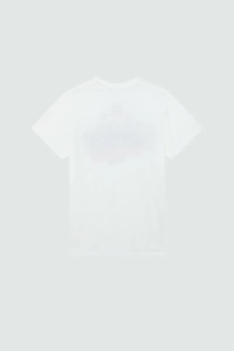 Roy Rogers Polo E T-shirts>T-shirt Vintage Stampa Championship BIANCO