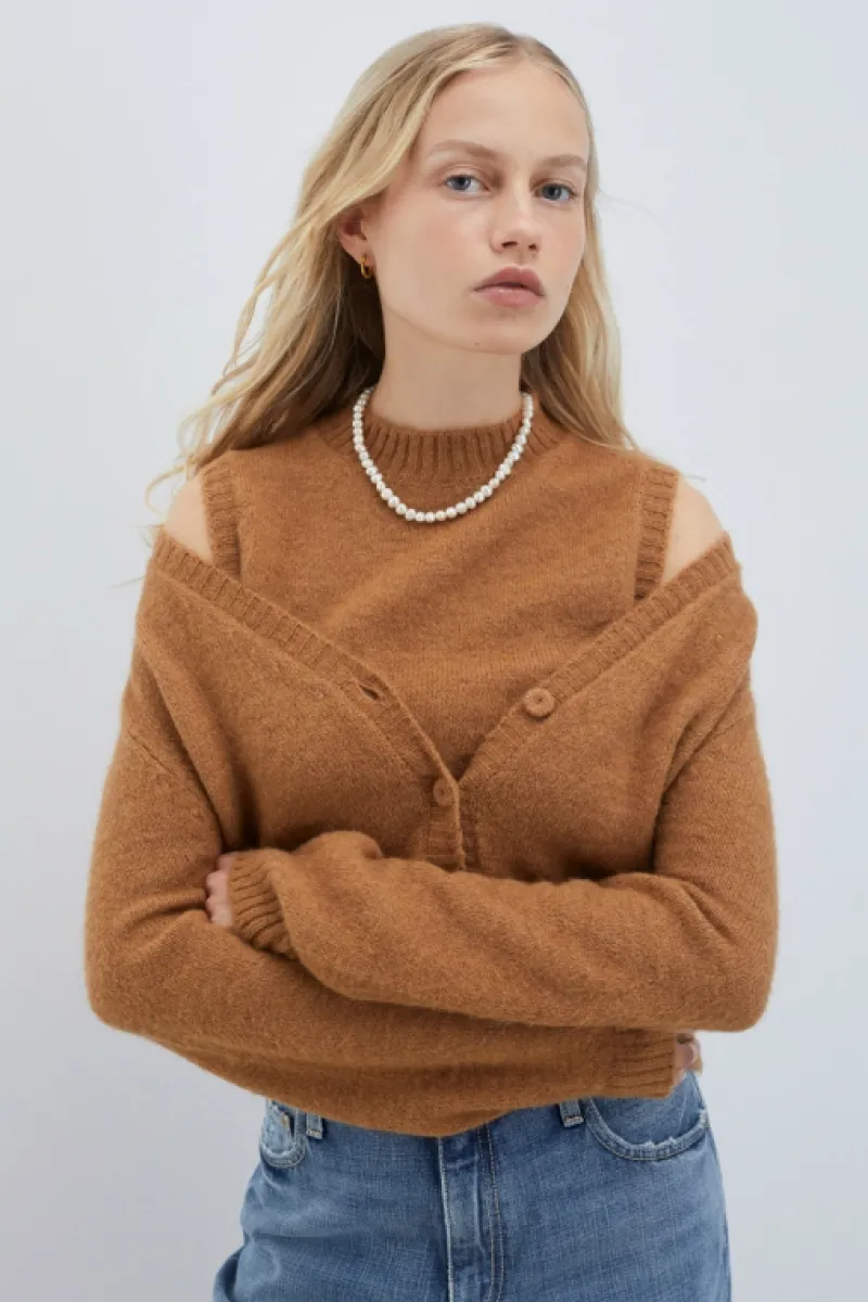 Roy Rogers Maglieria E Felpe>Twin Set In Misto Lana BEIGE