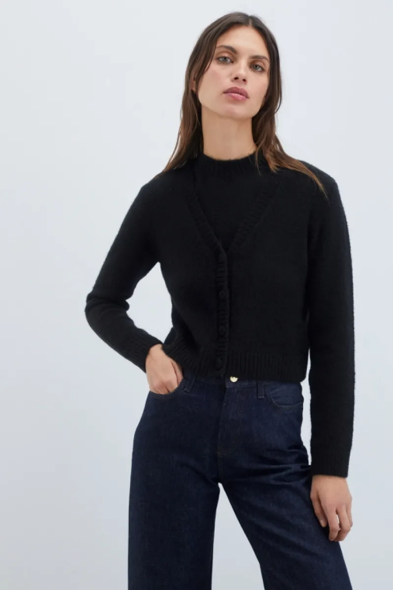 twin_set_in_misto_lana_2.webp Roy Rogers Maglieria E Felpe>Twin Set In Misto Lana NERO